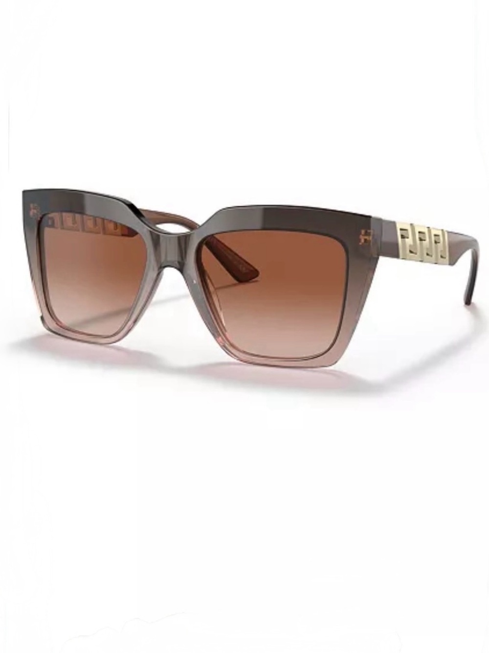 NEW VERSACE 4418 533213 Women’s Brown Gradient Beige Sunglasses 56 ••AUTHENTIC •